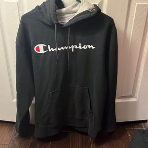 Black Champion Athletic-wear Hoodie 🏋🏼